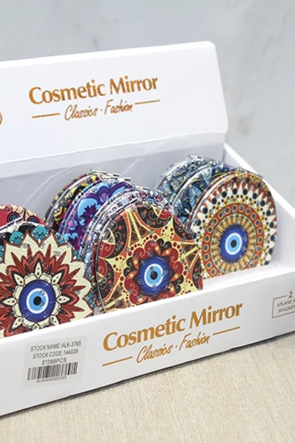 Taşlı El Aynası Oval İnce Model 5