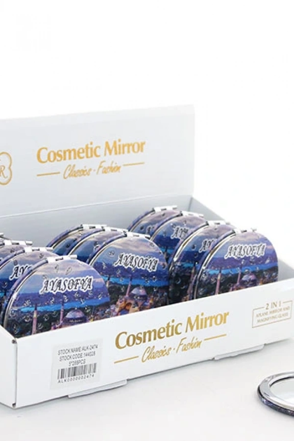 Taşlı İstanbul Tasarımı El Aynası İnce Model 11