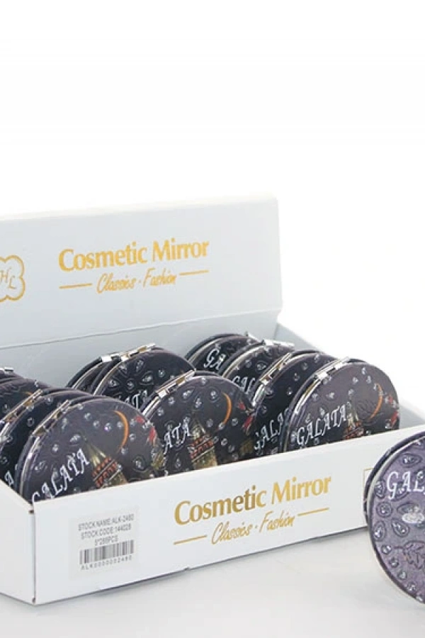 Taşlı İstanbul Tasarımı El Aynası İnce Model 22