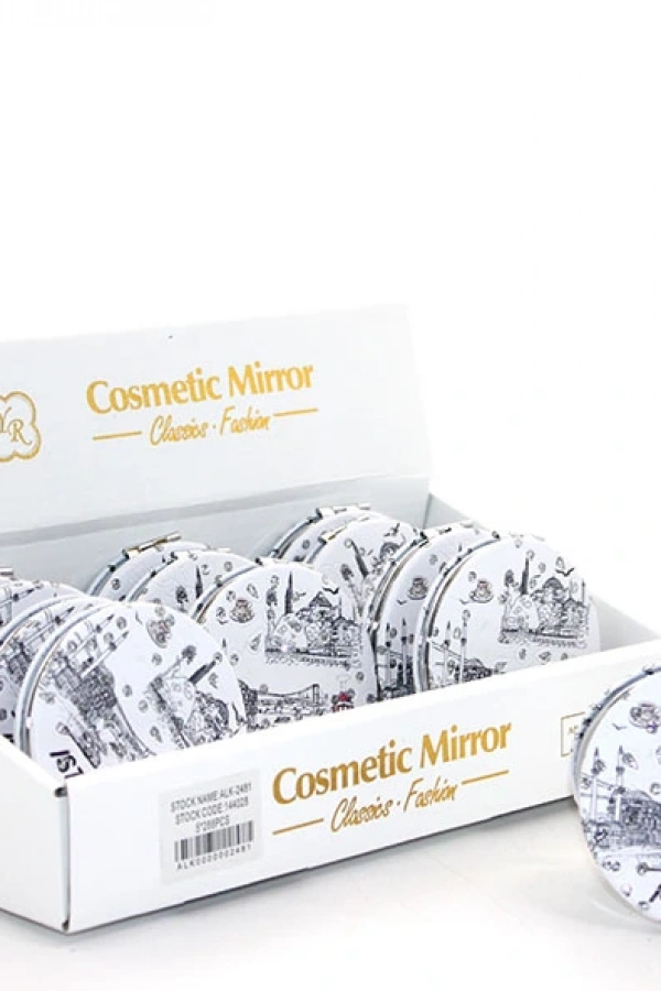 Taşlı İstanbul Tasarımı El Aynası İnce Model 23