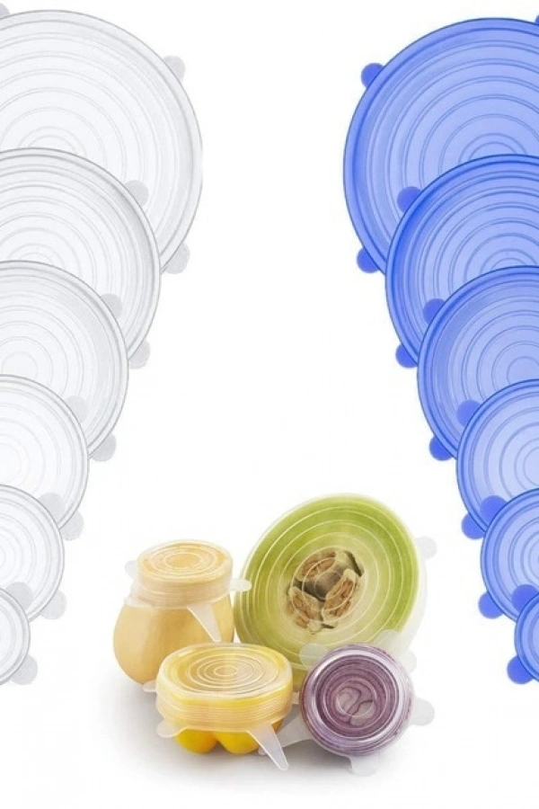 Tazeliği Koruyan 6 lı Silikon Strech Kapaklar