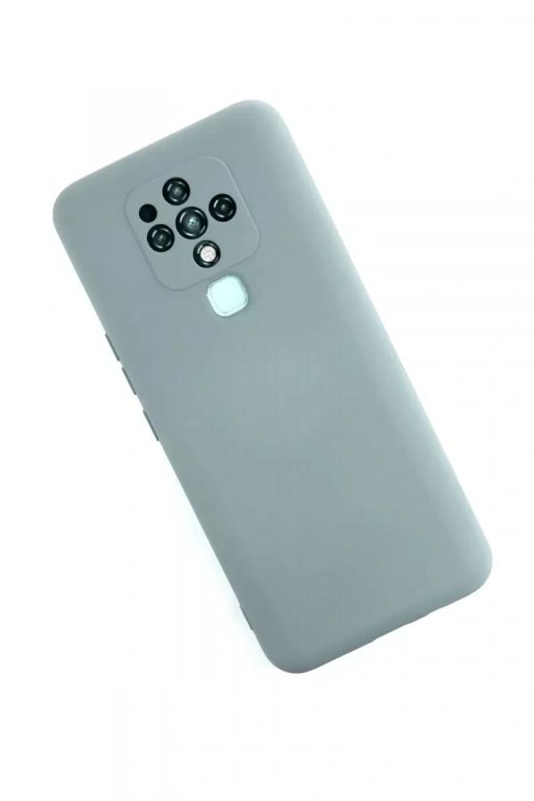 Tecno Camon 16 Kılıf Nano içi Kadife Silikon - Buz Mavisi