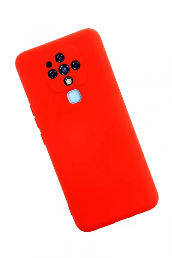 Tecno Camon 16 Kılıf Nano içi Kadife Silikon - Kırmızı