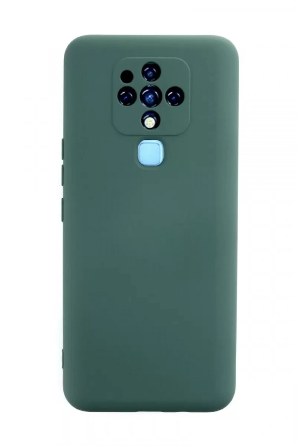 Tecno Camon 16 Kılıf Nano içi Kadife Silikon - Koyu Yeşil