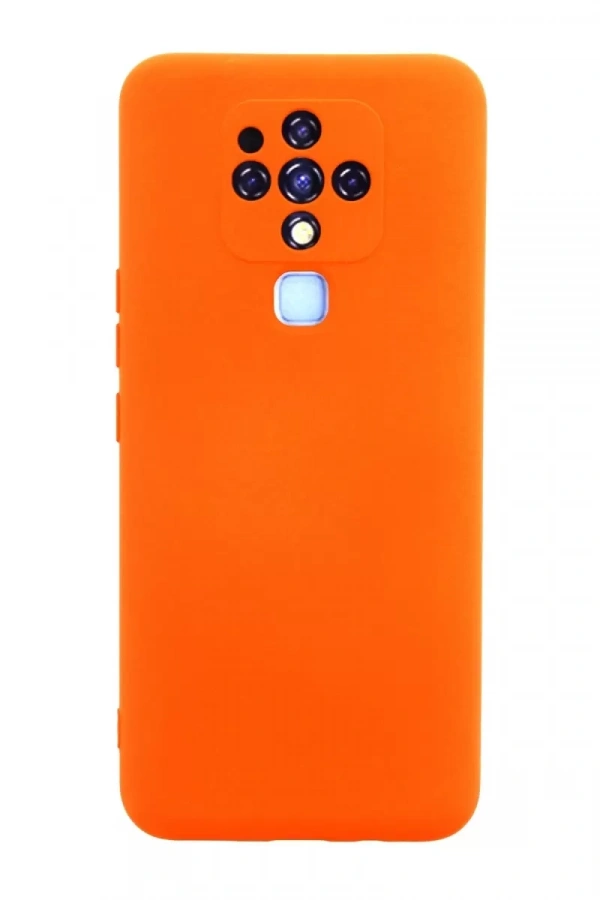 Tecno Camon 16 Kılıf Nano içi Kadife Silikon - Turuncu