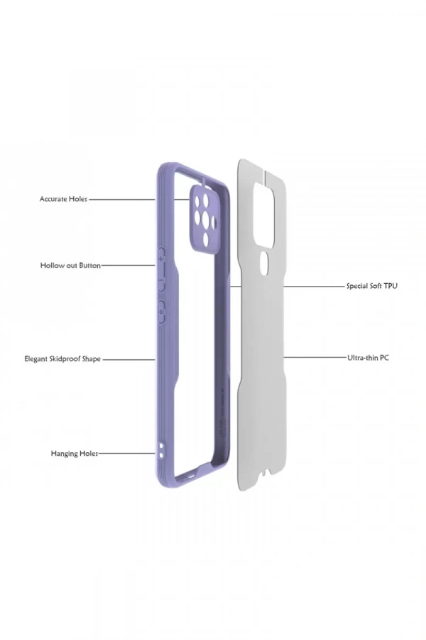 Tecno Camon 16 Kılıf Platin Silikon - Pembe