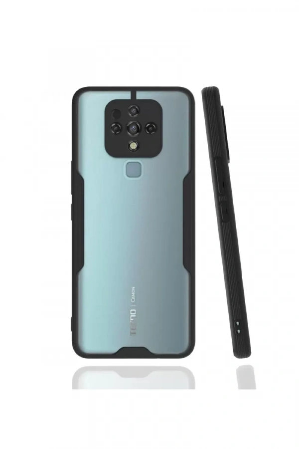 Tecno Camon 16 Kılıf Platin Silikon - Siyah