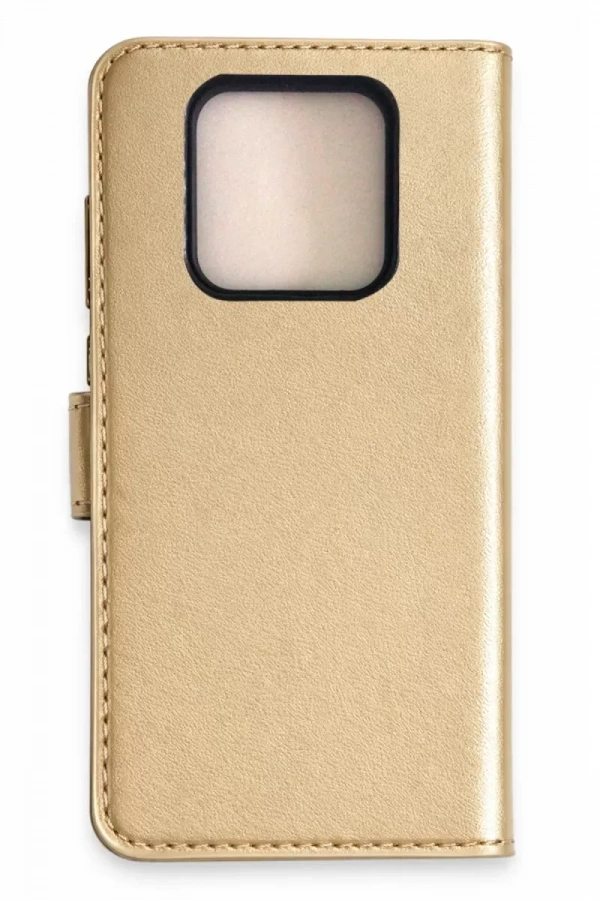 Tecno Camon 16 Prime Trend S Plus Kapaklı Kılıf - Gold