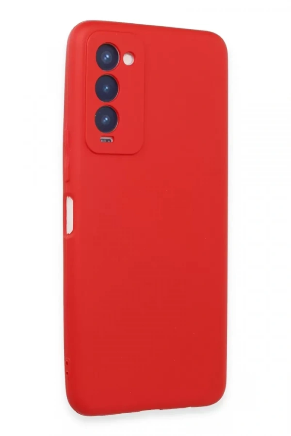 Tecno Camon 18 Kılıf First Silikon - Kırmızı