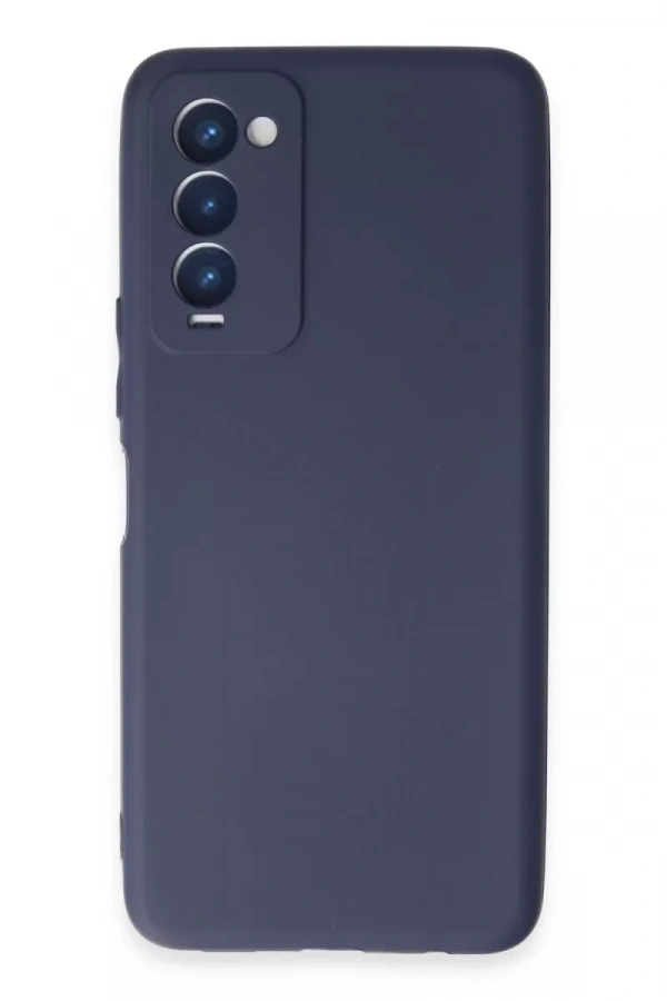 Tecno Camon 18 Kılıf First Silikon - Lacivert