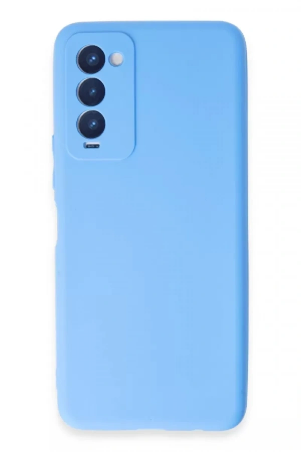 Tecno Camon 18 Kılıf First Silikon - Mavi