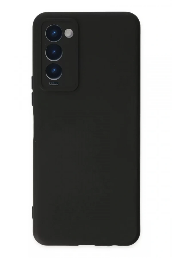 Tecno Camon 18 Kılıf Nano içi Kadife Silikon - Siyah