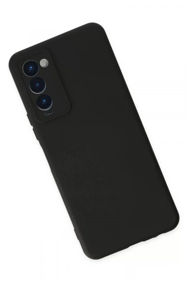Tecno Camon 18 Kılıf Nano içi Kadife Silikon - Siyah