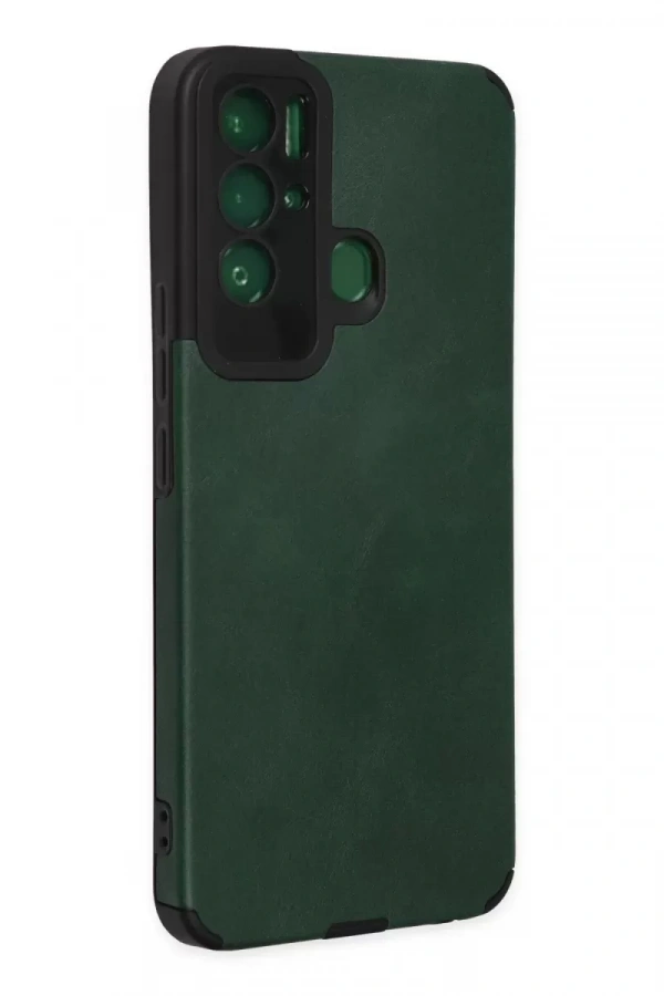 Tecno Pova Neo Kılıf Loop Deri Silikon - Yeşil