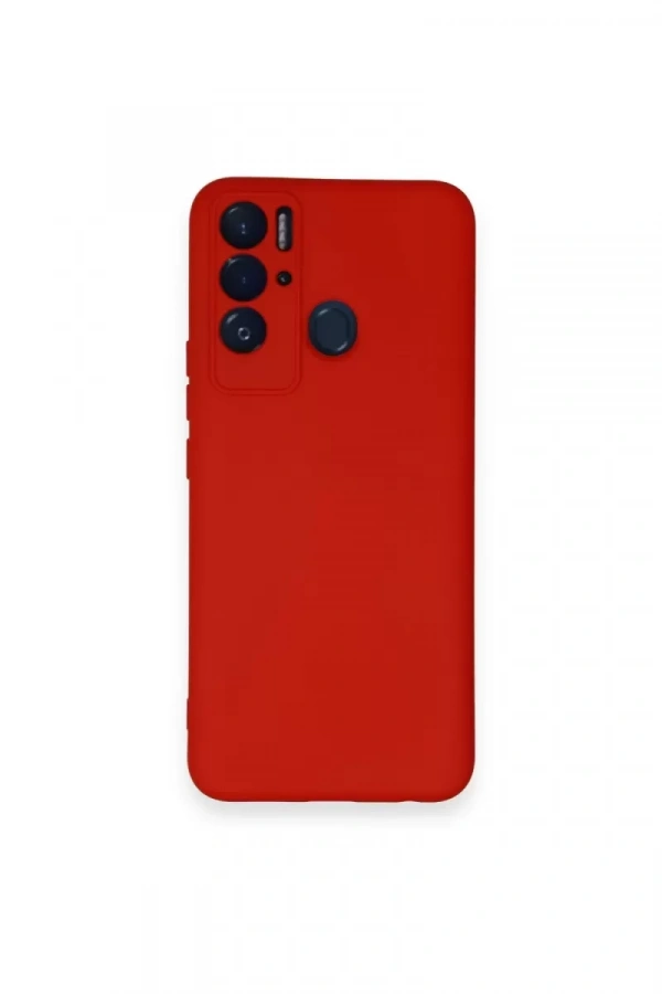 Tecno Pova Neo Kılıf Nano içi Kadife Silikon - Kırmızı