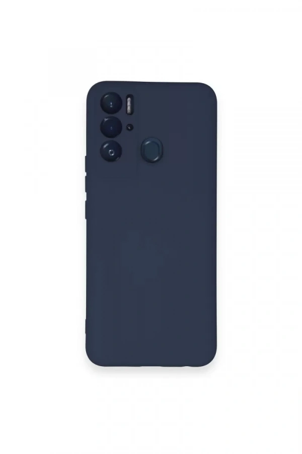 Tecno Pova Neo Kılıf Nano içi Kadife Silikon - Lacivert