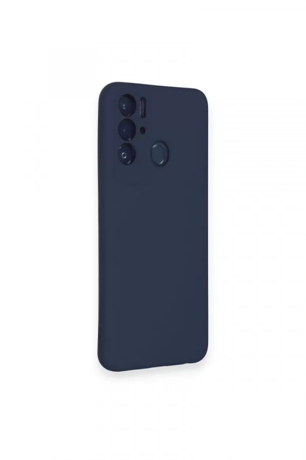 Tecno Pova Neo Kılıf Nano içi Kadife Silikon - Lacivert