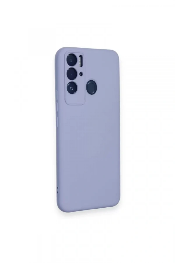 Tecno Pova Neo Kılıf Nano içi Kadife Silikon - Lila