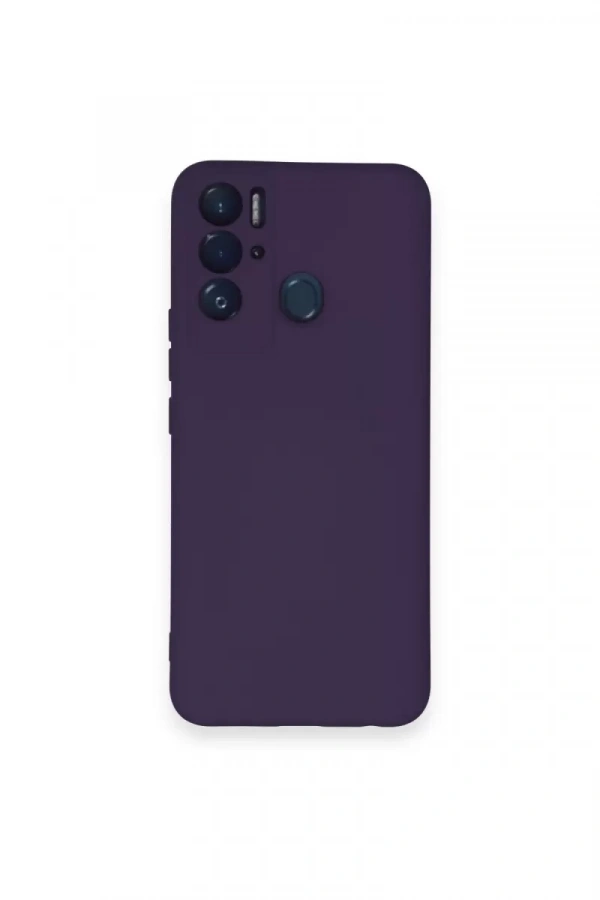 Tecno Pova Neo Kılıf Nano içi Kadife Silikon - Mor