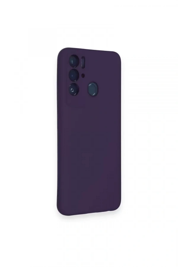 Tecno Pova Neo Kılıf Nano içi Kadife Silikon - Mor
