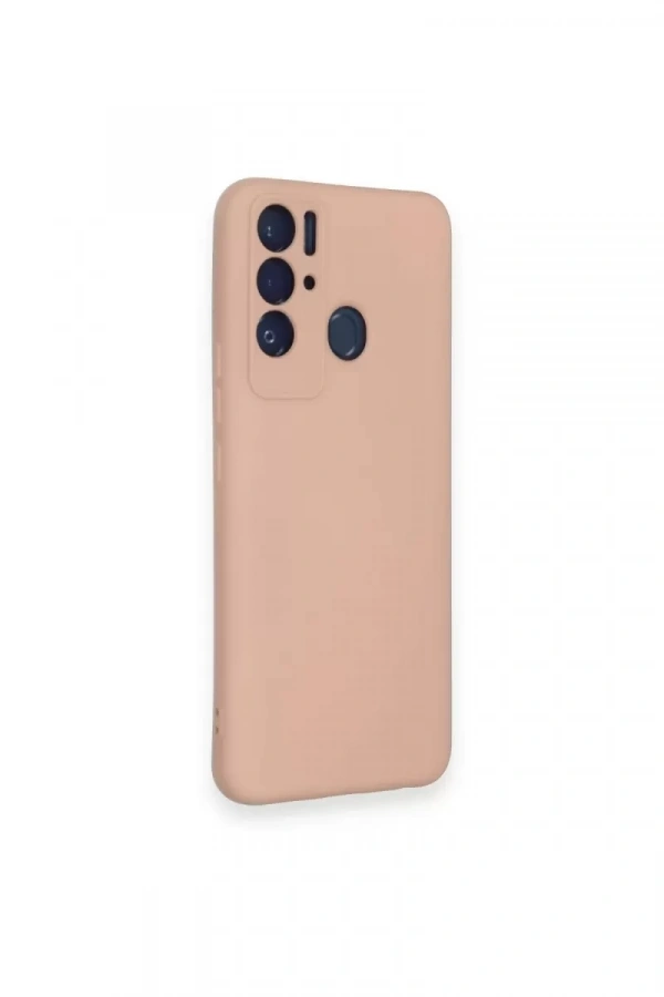 Tecno Pova Neo Kılıf Nano içi Kadife Silikon - Pudra
