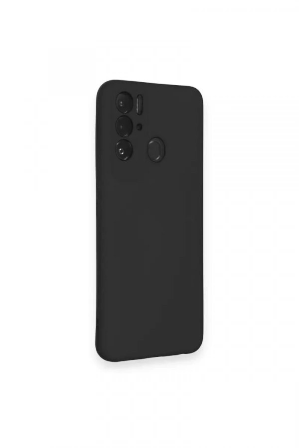 Tecno Pova Neo Kılıf Nano içi Kadife Silikon - Siyah
