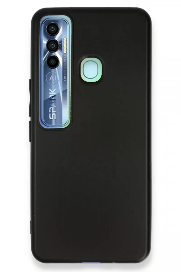 Tecno Spark 7 Pro Kılıf First Silikon - Siyah