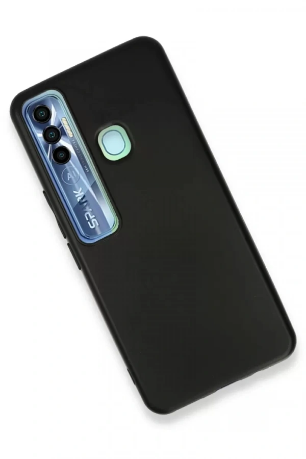 Tecno Spark 7 Pro Kılıf First Silikon - Siyah