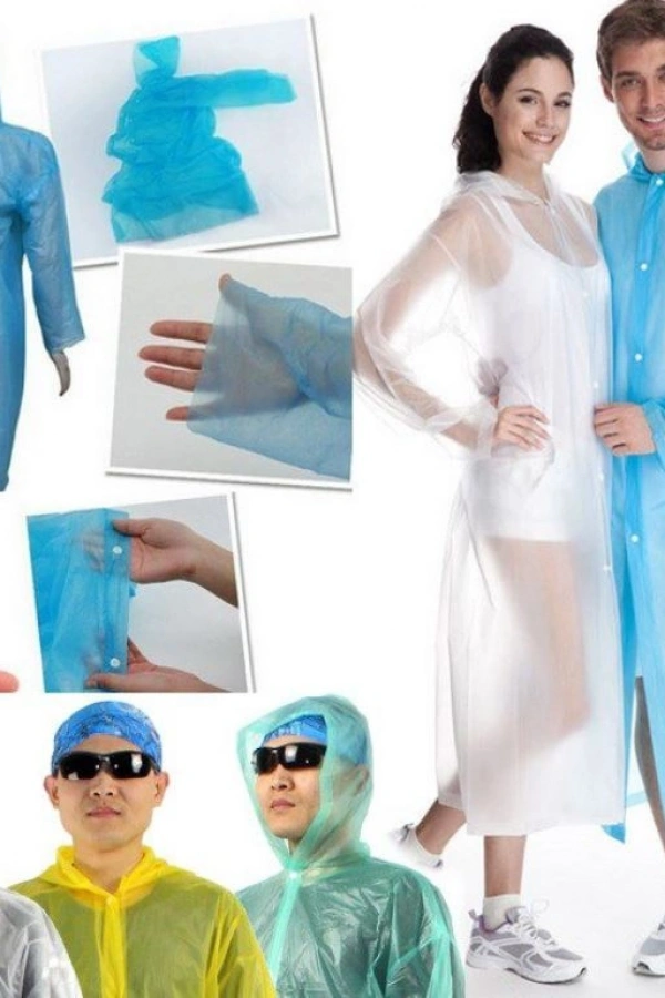 Tek Kullanımlık Çıtçıtlı Yağmurluk ( 5 Adet )