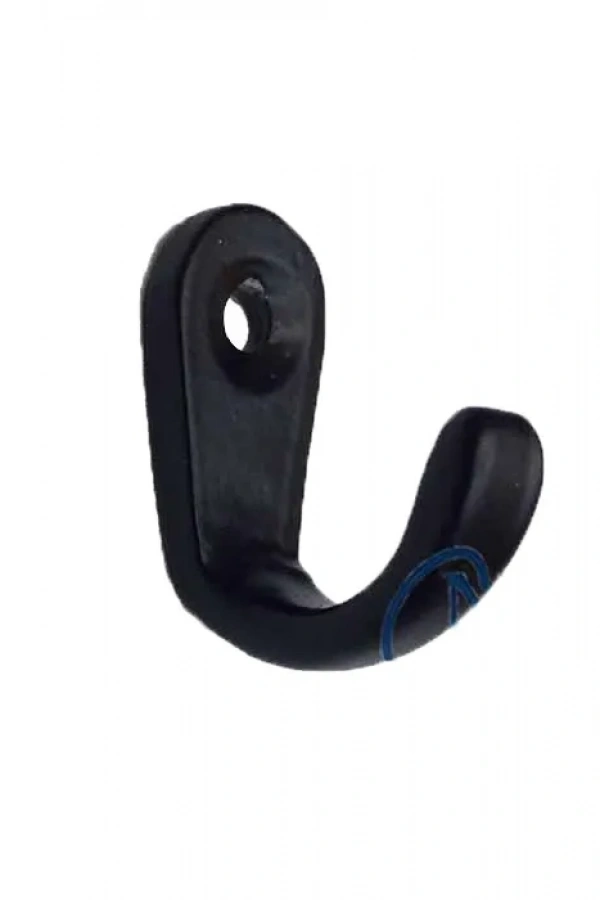 Tekli Anahtar, Bijuteri, Vitrin, Dekor Askısı - Siyah, 10x18x22 mm