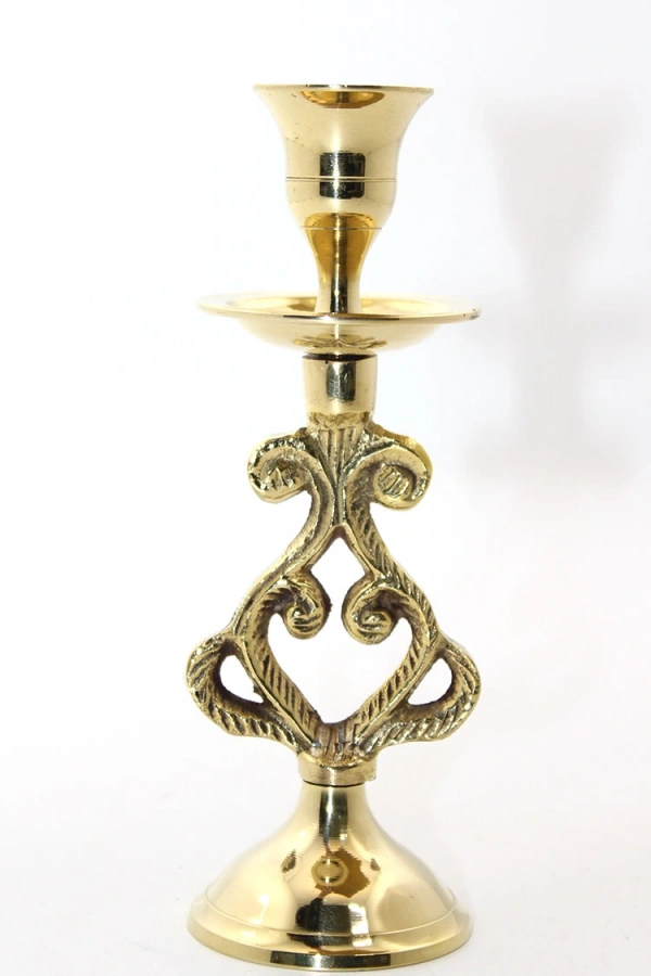 Tekli Pirinç Şamdan Model 5