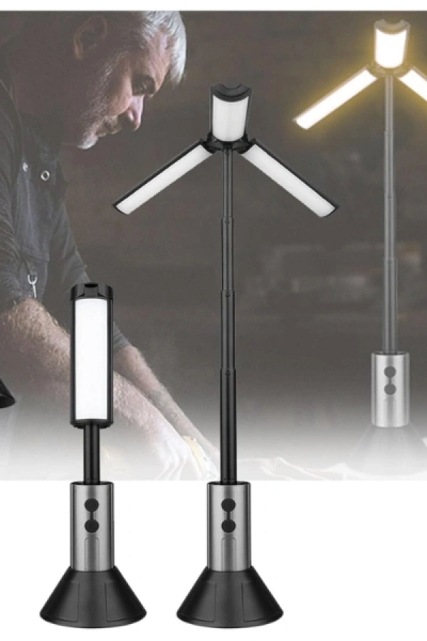 Teleskopik Şarj Edilebilir Çadır Kamp Işığı