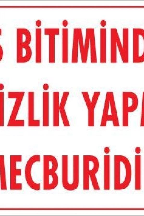 Temizlik Düzen Uyarı Levhası 25x35 KOD:1202