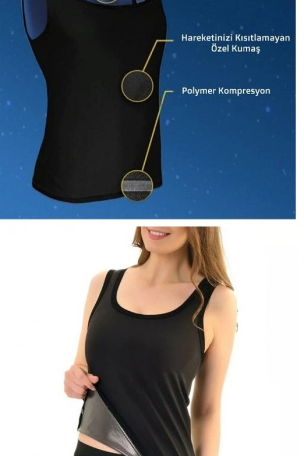 Termal Sauna Erkek Unisex Atlet ( S ) Neotex Terletme Atleti