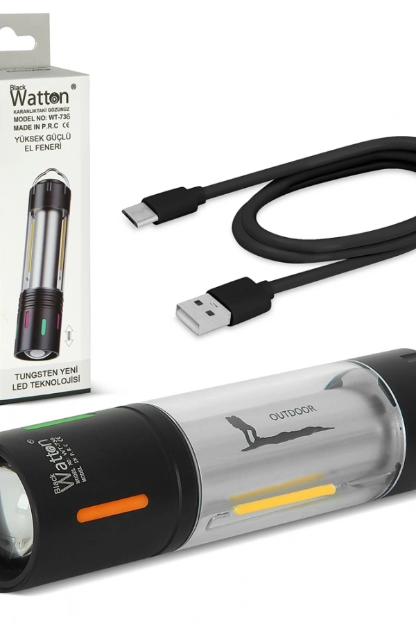 TG Led Şarjlı Kamp Lambası Ortam Odak Aydınlatma Wt-736