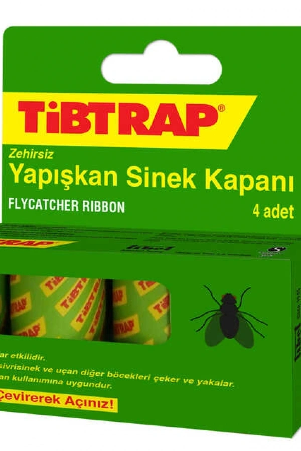 Tibtrap Yapışkan Sinek Kapanı 4 Lü