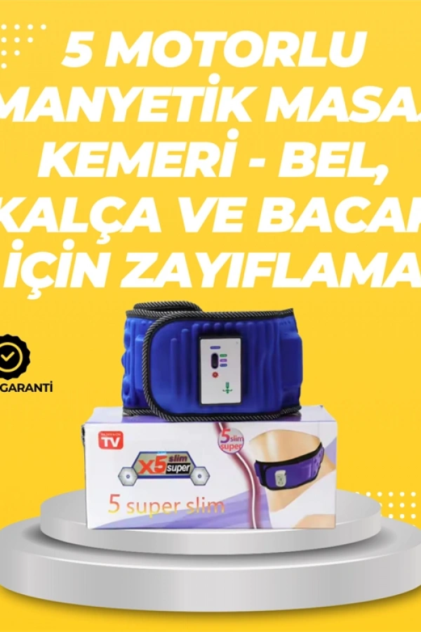 Titreşimli Masaj Kemeri 20 Mıknatıs 5 Motorlu