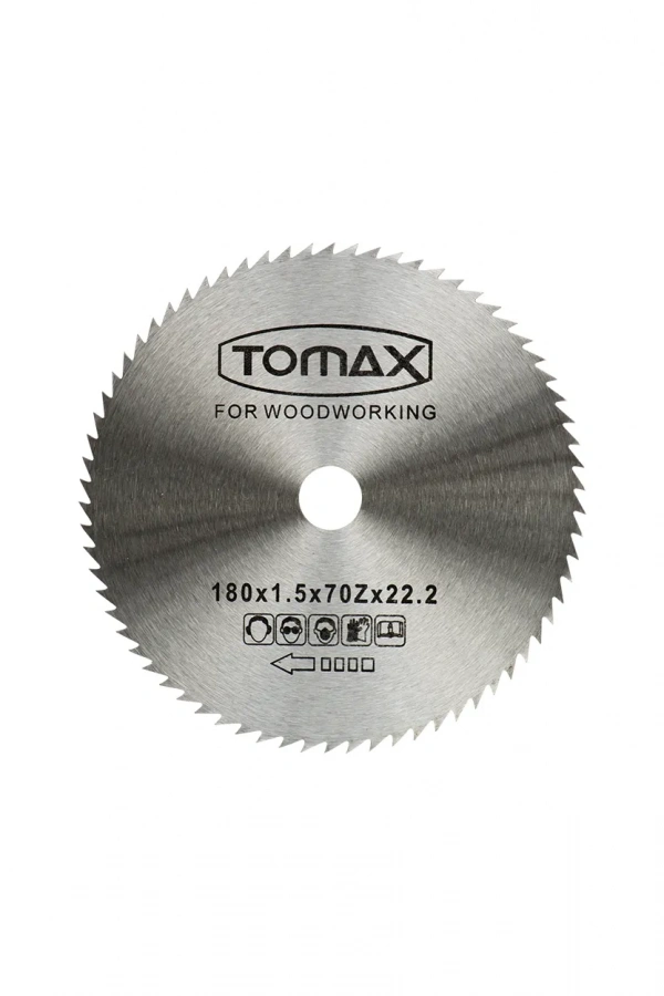 Tomax Ağaç Daire Testeresi (Elmassız) 180x1,5 Diş 70z