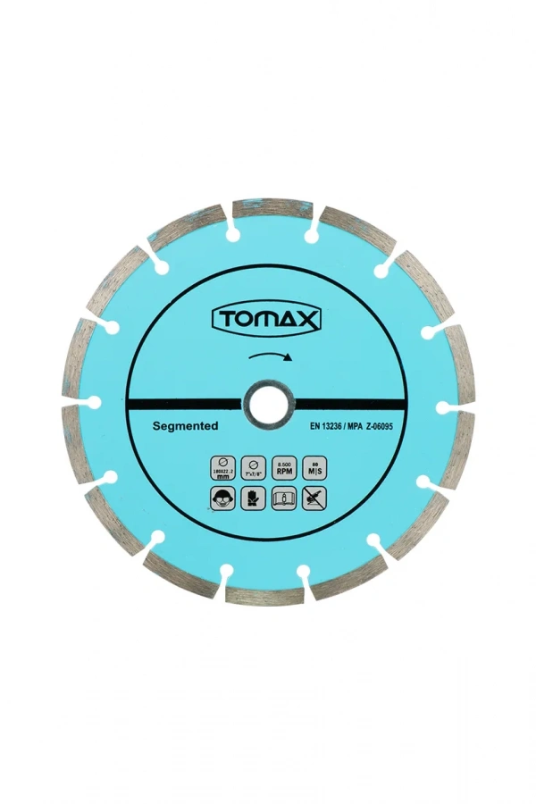 Tomax Segmentli Elmas Beton Kesici Disk - 230x2,4x22