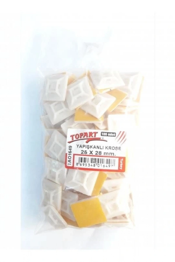 Topart 01649 28X28 Yapışkan Kroşe (100 Adet)