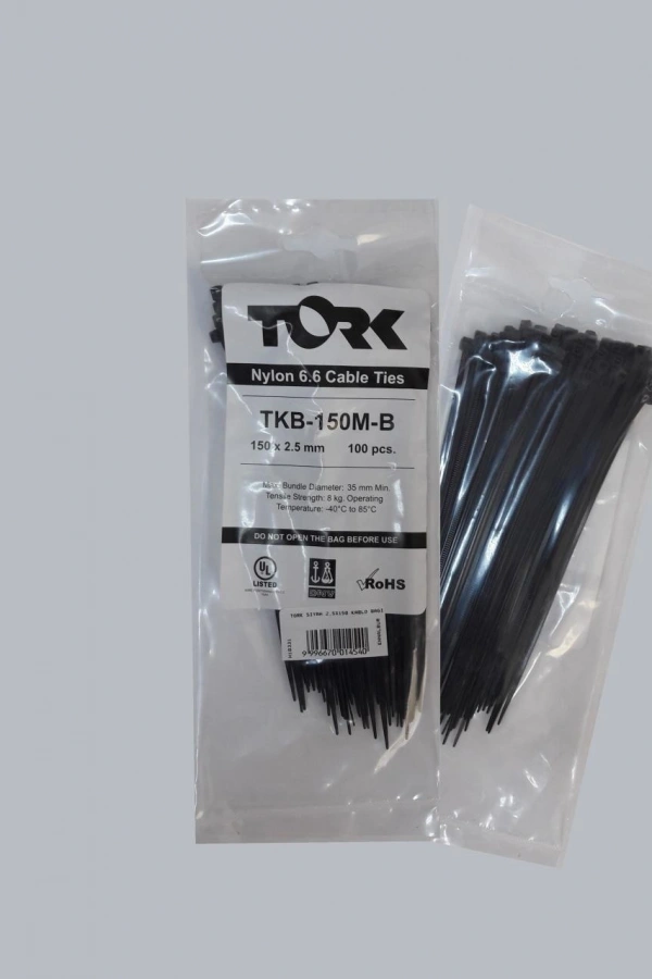 Tork Siyah Kablo Bağı 2,5x150