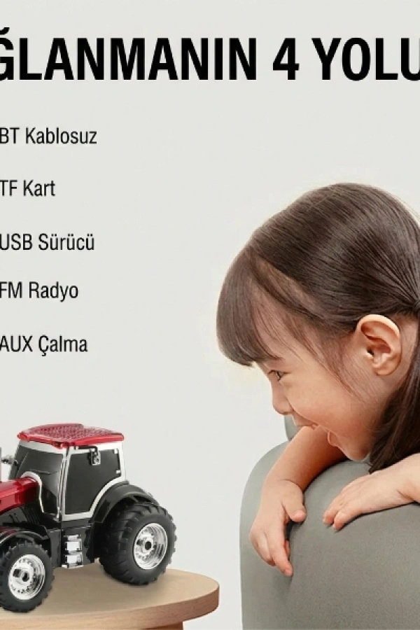 Traktör Tasarımlı Bluetooth Hoparlör