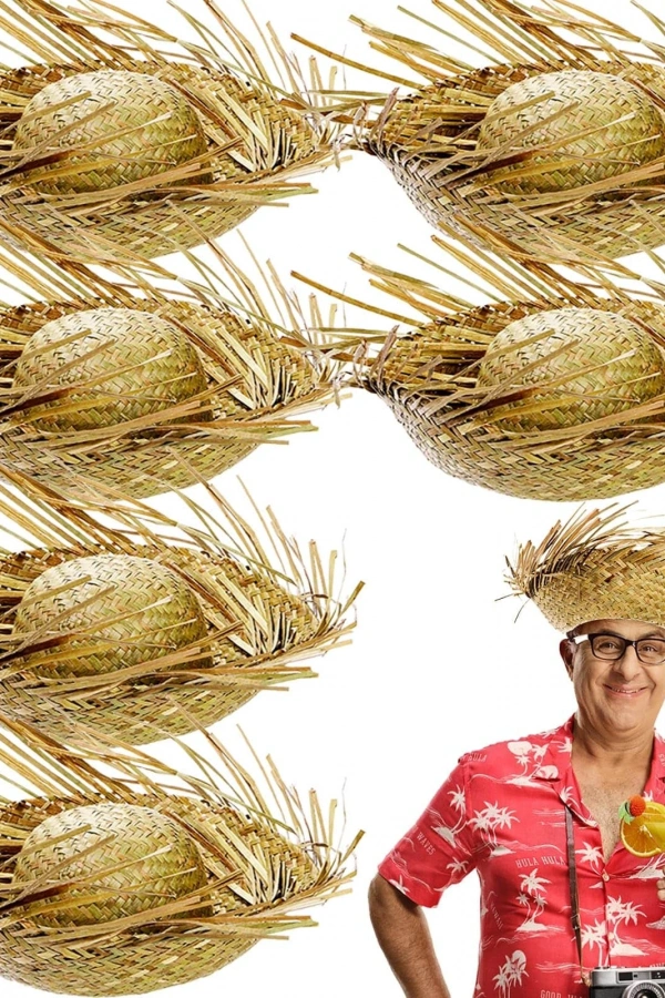 Tropikal Parti Natural Hasır Şapka