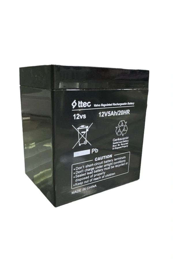 TTEC 12V 5 AH Kuru Bakımsız Akü