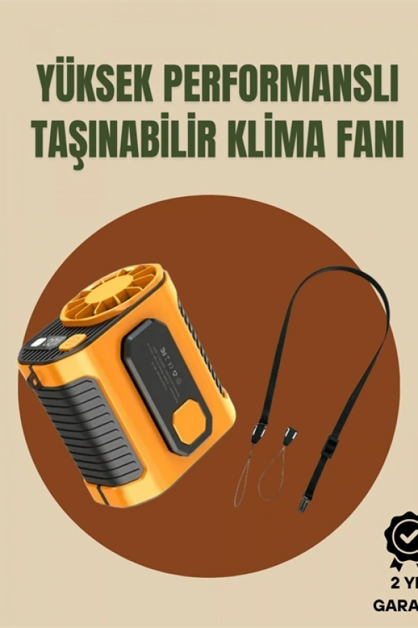 Turbo Mini Fan – Dijital Ekranlı, Sessiz & Şarjlı Serinlik!