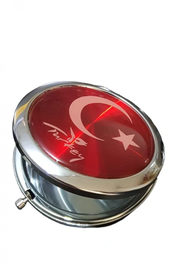 Türk Bayraklı El Aynası