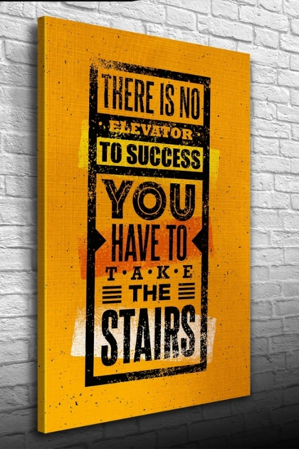 Turuncu Tonlar Afiş Kanvas Tablo 50 x 70