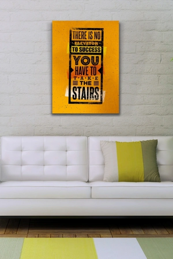 Turuncu Tonlar Afiş Kanvas Tablo 50 x 70