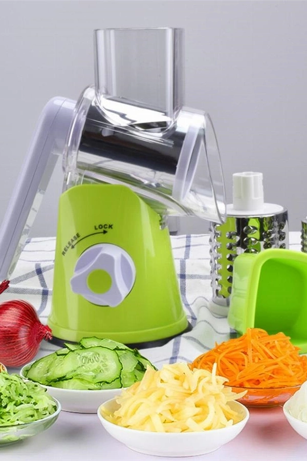 Tutma Kollu Çevirmeli Pratik Rulo Rende Drum Grater