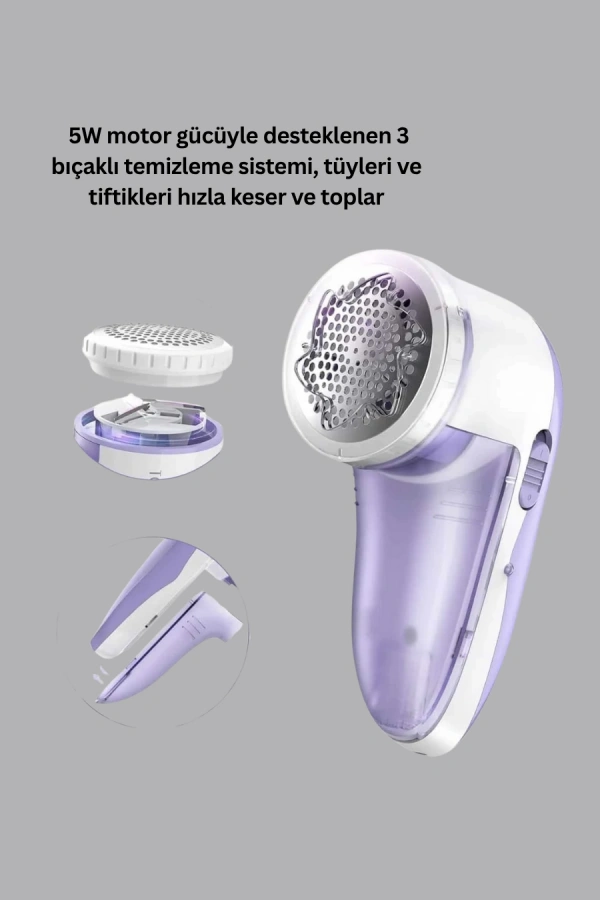 Tüy ve Tiftik Temizleyici – 3 Bıçaklı, 200ml Kapasiteli